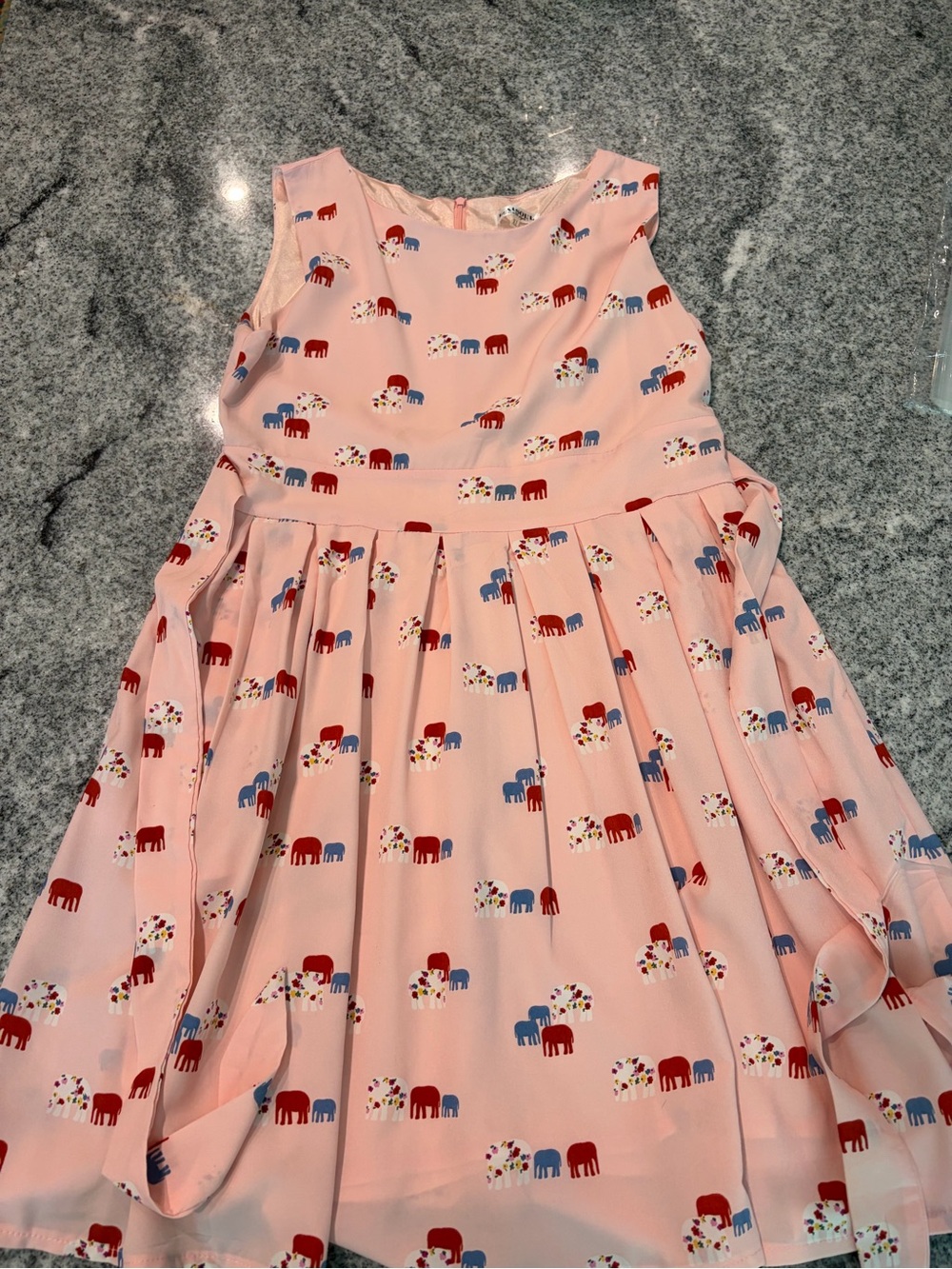 LA Soul, Sleeveless Pleated Fit & Flare, Skater Dress w/ Pockets (XL, US 12/14)